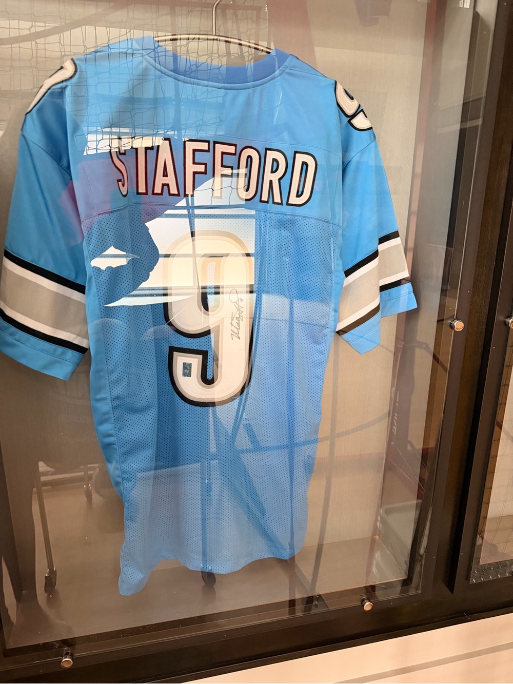 Matthew Stafford #9 Blue Football Jersey